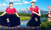 简画广场舞《绑金麦朵》节奏明快藏族舞蹈 演示和分解动作教学 编舞简画