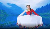 水上漂高高广场舞《我的九寨》藏族舞 演示和分解动作教学 编舞高高