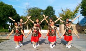 上海香何花广场舞《九月九的酒》对跳水兵舞 背面演示及分解教学 编舞香何花