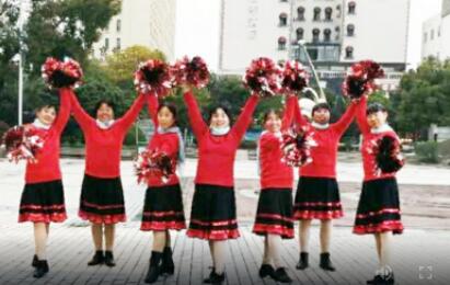 上海香何花广场舞《快乐的人来跳舞》花球舞 背面演示及分解教学 编舞香何花