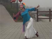 田益珍广场舞我的家乡在陕西 附分解动作教学 原创编舞田益珍