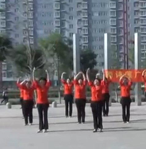 舞诗莲广场舞长风舞蹈健身队-赶着马车去北京