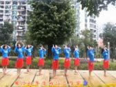 舞在深圳湾广场舞相遇是缘 正背面演示及分解动作教学 编舞雨丝