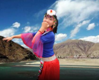谢春燕广场舞《翻身农奴把歌唱》藏族舞蹈经典藏族舞纯音乐 背面演示及分解教学