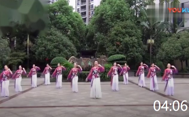 幸福天天广场舞《桃花珺珺杨柳依》原创古典民族舞