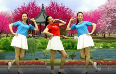 信阳阿琴广场舞《三月里的小雨》原创网络火爆舞蹈 背面演示及分解教学