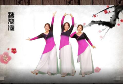 炫舞馨儿广场舞《梅花泪》32步古典形体舞 背面演示及分解教学