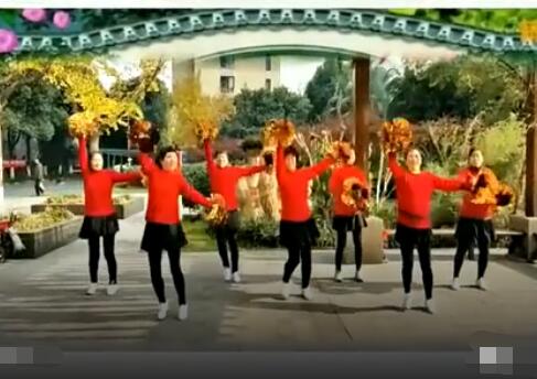 英红梅广场舞《中国范儿》团队花球舞 背面演示及分解教学 编舞英红梅