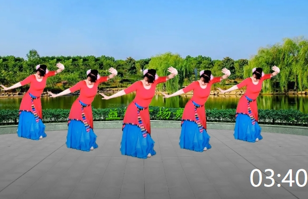 益馨广场舞《情定那拉提》最新流行舞，简单好看民族风，邀你欣赏