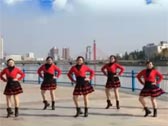 天水滨河广场舞山歌牵出月亮来 水兵舞 正背面演示及分解动作教学 编舞红红