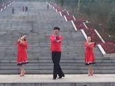 韦福强广场舞太阳姑娘 正背面演示及分解动作教学 编舞藏族舞