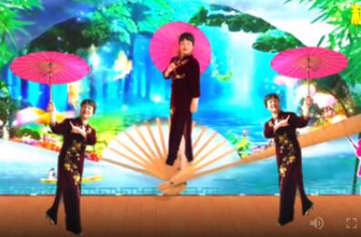 徐萍拉丁广场舞《红枣树》原创优美油纸伞舞 背面演示及分解教学