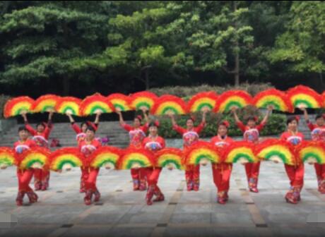 广州火炉山华美广场舞《乌篷船》双人舞并四72步 背面演示及分解教学