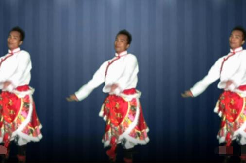 云南立铭广场舞《欢乐香巴拉》不一样的藏族广场舞 背面演示及分解教学