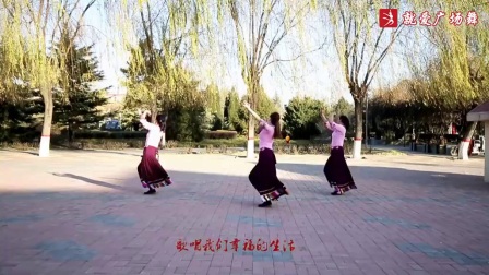 云裳广场舞《藏家乐》藏族舞 背面演示及分解教学 编舞梅子