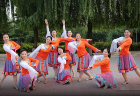 云裳广场舞《我和西藏有个约定》藏族舞 背面演示及分解教学 编舞梅子