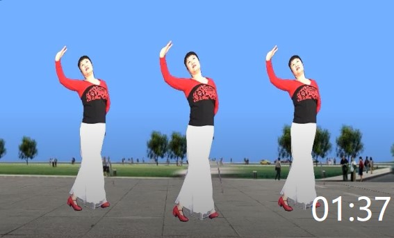 姃姃广场舞《母亲》原创形体舞背面演示，适合零基础入门学跳