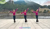 云裳广场舞《白云居住的地方》花语老师原创藏族舞春春舞蹈队版