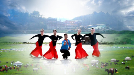 藏族舞蹈《慈祥的母亲》六哥牛佛印象明星团队版