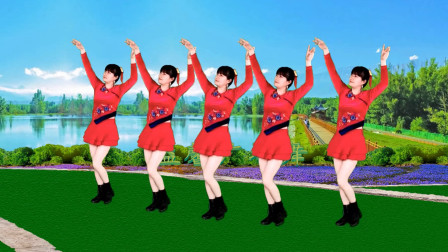 益馨广场舞广场舞《桥边的姑娘》歌曲有点甜舞蹈简单又好看