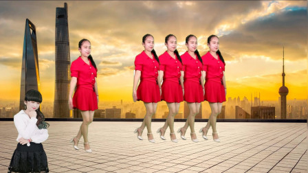 阿裙广场舞32步子舞七人版姐妹《父亲》刘和刚演唱