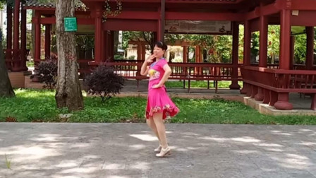 韦福强广场舞《月亮女神》抒情优美三步舞蹈教学
