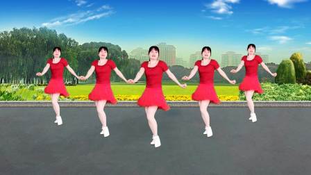 益馨广场舞动感健身舞《夜猫》动感64步健身舞背面示范