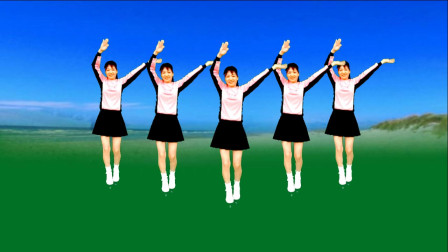 动感健身舞《最美的中国》团队表演舞动青春越跳越年轻