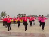 广场舞火火的中国风队形舞示范动作