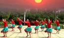 江西鄱阳春英广场舞我的家乡香格里拉 团队正面动作演示