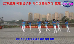 神韵广场舞西藏之舞 背面演示口令分解动作教学 编舞神韵