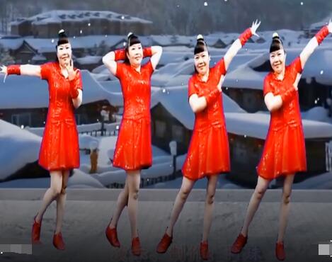 阿珠广场舞《东北的冬东北的情》32步时尚动感 背面演示及分解教学