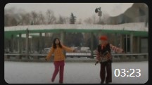 北京美洋洋广场舞一加一等于我爱你 北京雕塑公园雪景拍摄
