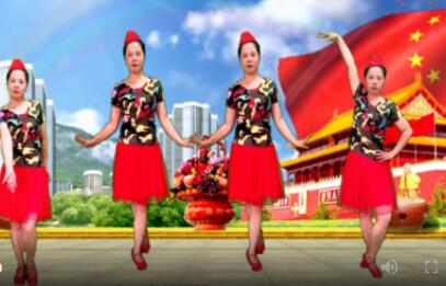 重庆开州程程广场舞《再唱山歌给党听》16步水兵舞 背面演示及分解教学