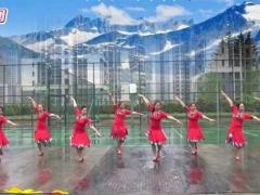 重庆叶子广场舞《雪域爱人》背面演示及分解教学 编舞叶子