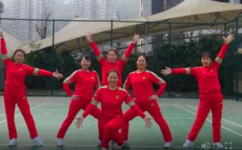 重庆叶子广场舞《舞动健康》健身舞 背面演示及分解教学 编舞叶子