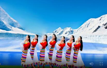 春英广场舞《我从雪山来》藏族舞蹈 背面演示及分解教学 编舞春英