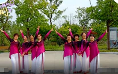 安徽滁州恋红颜广场舞《梅花泪》原创古典舞 背面演示及分解教学