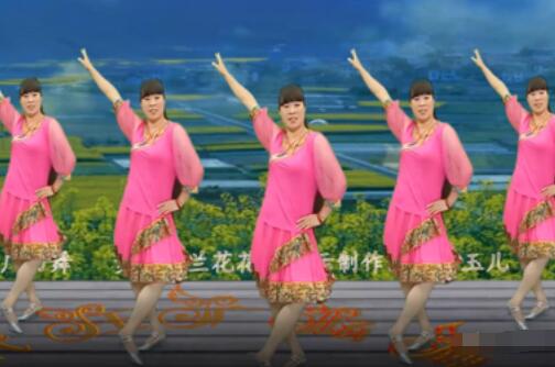 代玉广场舞《梦中的兰花花》一首黄土情歌32步 背面演示及分解教学