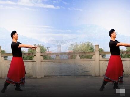 凤凰六哥广场舞《慈祥的母亲》藏族舞 背面演示及分解教学