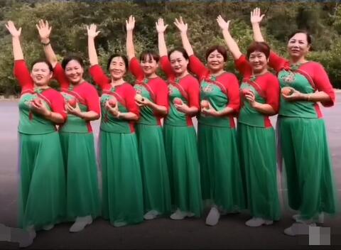 谷城元琴广场舞《为自己大声喝彩》32步简单大方 背面演示及分解教学