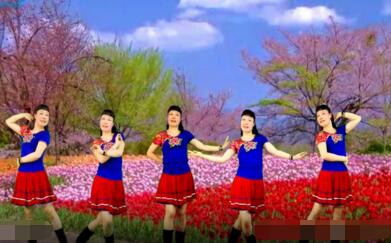 化州花开朵朵广场舞《流泪的情人》32步 背面演示及分解教学 编舞花开朵朵
