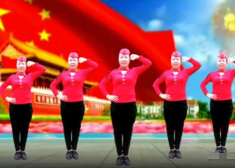 丽丽广场舞《没有共产党就没有新中国》背面演示及分解教学 编舞丽丽