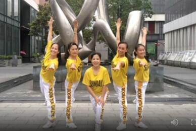 丽丽自由广场舞《蹦迪摇DJ》网络流行舞32步 背面演示及分解教学
