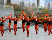沅陵燕子广场舞红火火的中国甜美美的家 附分解动作教学 原创编舞燕子