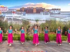 林州芳心广场舞《祝福西藏》背面演示及分解教学 编舞芳芳