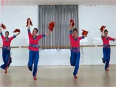 刘荣广场舞第二套健身秧歌 正背面演示及口令分解动作教学 编舞刘荣