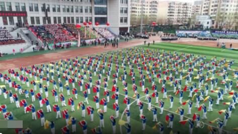 丽珠原创大型健身操《青春魅力健身操》200人附队形 背面演示及分解教学