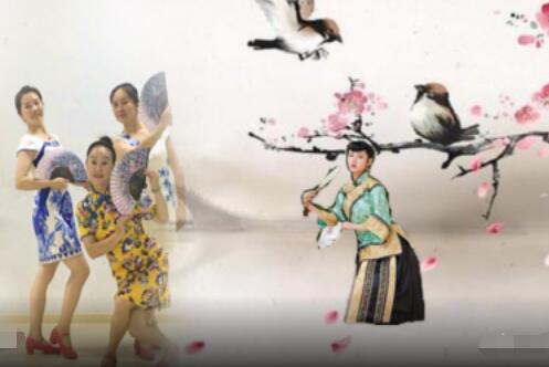 丽珠广场舞《探清水河》原创中国风32步 背面演示及分解教学 编舞丽珠