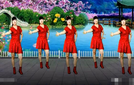 淼淼炫舞姐妹广场舞《百花香》火爆网红32步 背面演示及分解教学